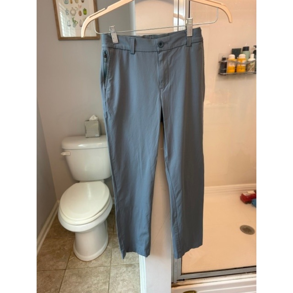 Vineyard Vines Boys Size 12 Performance Pants Blue Gray Stretch Chino Adjustable